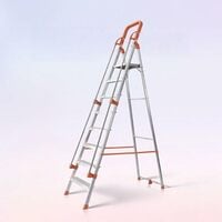 Houza 8 Step Foldable Aluminium Step Ladder