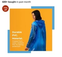 Lifelong Waterproof Unisex Rain Coat Hooded Full Sleeves Outdoor Men, Women, Boy...