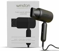 WINSTON Ionic Foldable Hair Dryer - 1400W, Compact, Foldable