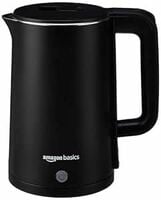 amazon basics 1.5 Liter Cool Touch Electric Kettle| 1350 Watt|Stainless Steel Bo...