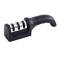 Manual Knife Sharpener – 3-Stage Kitchen Sharpening Tool for Stainless Steel, ...