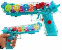 Toyshine Concept Musical and 3D Lights Kids Transparent Gun, Toy for 2 to 5 Year...