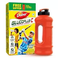 Dabur GlucoPlus C Nimbu Pani - 1 Kg Glucose Powder|Vitamin C Helps Boosts Immuni...