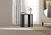 MAMTA DECORATION MDF Wood Bedside End Table for Bedroom Living Room Wooden Night...