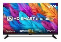VW 80 cm (32 inches) Playwall Frameless Series HD Ready Android Smart LED TV VW3...