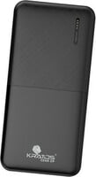 Kratos 10000 mAh 12 W Compact Pocket Size Power Bank  (Black, Lithium Polymer,...
