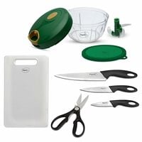 Pigeon by Stovekraft Kitchen Tools & Cutting Board Combo (400ml Chopper & Storag...