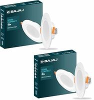 Bajaj Polycarbonate Ivora Compact Downlight | 5W LED Downlight | for Smaller Spa...
