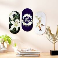 Amazon Brand - Solimo MDF Wall Décor with Self-adhesive Sticker for Home Décor...