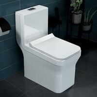 Plantex Platinum Ceramic Commode/S Trap One Piece Western Toilet/Rim Washdown Fl...