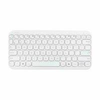ASUS Marshmallow KW100 Wireless Keyboard – Iridescent White | Silent Scissor K...