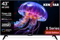 Kenstar 109 cm (43 inch) Ultra HD (4K) LED Smart Tizen TV 2025 Edition with Meta...