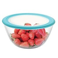 CELLO Ornella Toughened Glass Mixing Bowl with Premium Lid | Microwave Safe & Di...