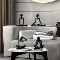 Street27® 4pcs Decorative Abstract Thinker Men Statue showpiece Set | Home Deco...
