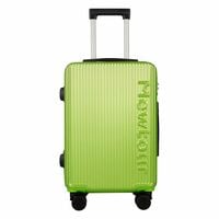 Mewtour 20 Inch Green ABS Zippered Luggage Set, Lightweight with Telescopic Hand...