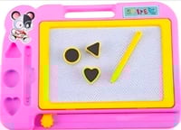 Bazaar : Drawing Board for Kids | 27 CM Writing Slate with 3 Shape Stamps & Magn...