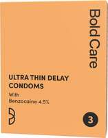 Minutes : Bold Care Ultra Thin Climax Delay - Lubricated - Natural Latex Condom ...