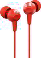 JBL C150SI with One Button Universal Remote Wired  (Red, In the Ear)