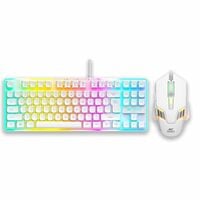 Ant Esports MK710 V2 Membrane TKL Wired Gaming Keyboard Mouse Combo 87 UV Coated...