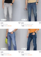 70% off on Levi's Jeans Starting Rs.869