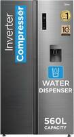 Midea 560 L Frost Free Side by Side Refrigerator  with Water Dispenser Inverter ...