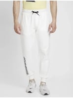 Men Printed White Track Pants